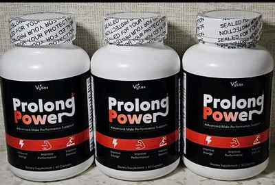 Lot of 3 Vytax Prolong Power - Adv Male Performance Support - 60 ct ea - 12/2026