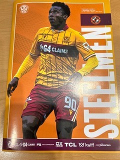 Football Programme Scottish Premiership Motherwell v Dundee Utd 29 October 2025