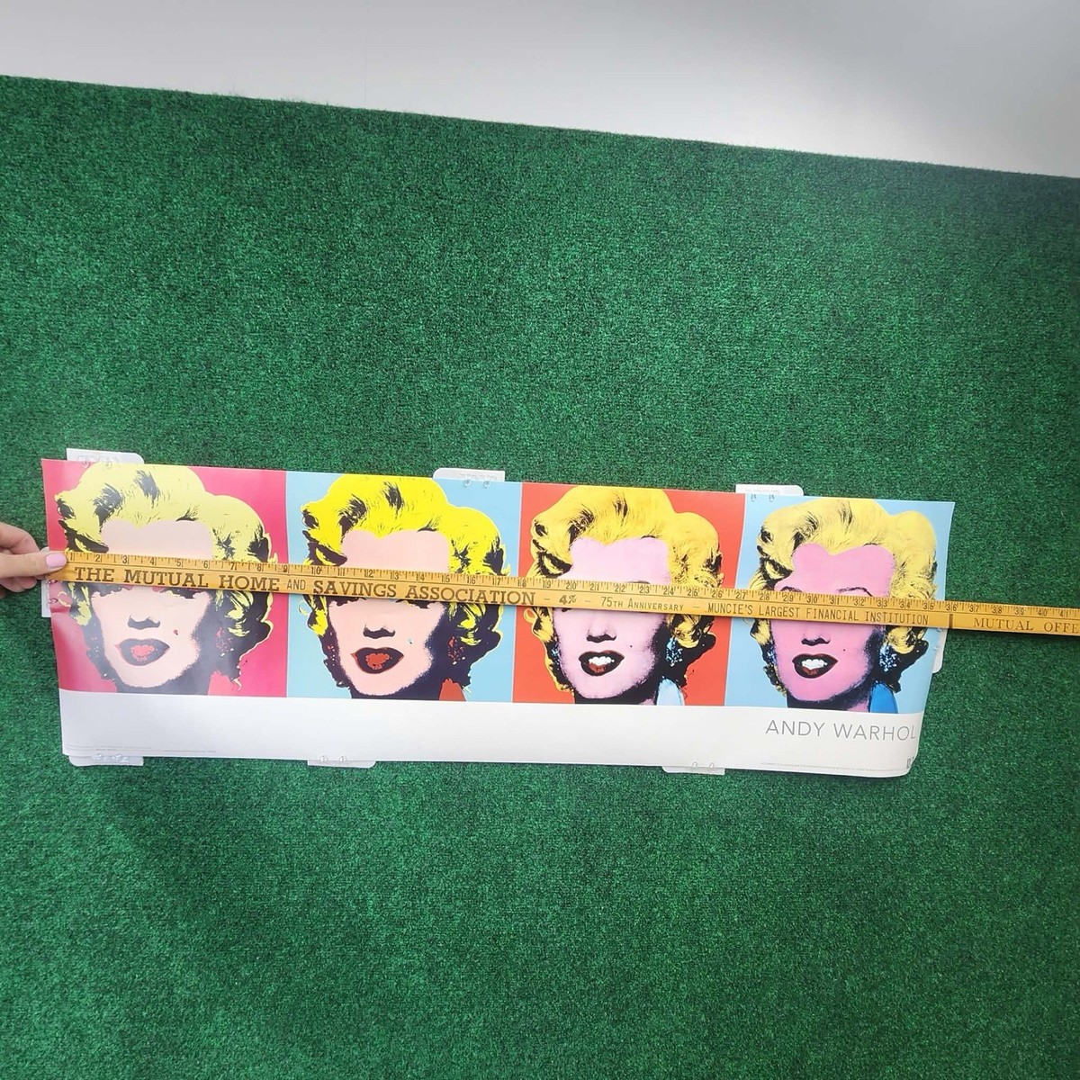 Andy Warhol Foundation Marilyn Monroe Four Panel Art Poster Shot