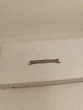 Swank Narrow Profile Silver Tone Vintage Collar Bar