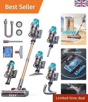 V7 Pro Akku-Staubsauger - 600 W Leistung, 65 Minuten Laufzeit & Touch-Display