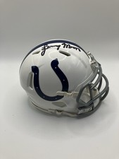 Lenny Moore - Indianapolis Colts Signed Mini Helmet - Beckett COA