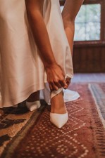 Ivory Wedding Heels made in Greece, EU size 37, US size 6/6.5