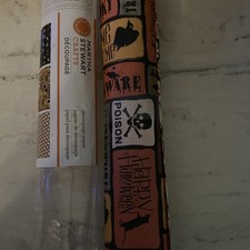 Martha Stewart Vintage 2013 Halloween Decoupage Craft3 Sheets 11 13/16x 34 7/8