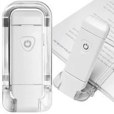 LED Book Light Rechargeable Clip On Reading Light Eye Care Brightness Adjustable