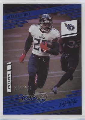 2021 Panini Prestige Xtra Points Premium Blue 231/249 Derrick Henry #179 9o3