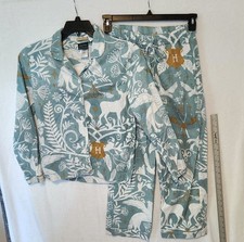 Pottery Barn Teen Sz S Harry Potter Printed Flannel Pajama Set Organic Cotton