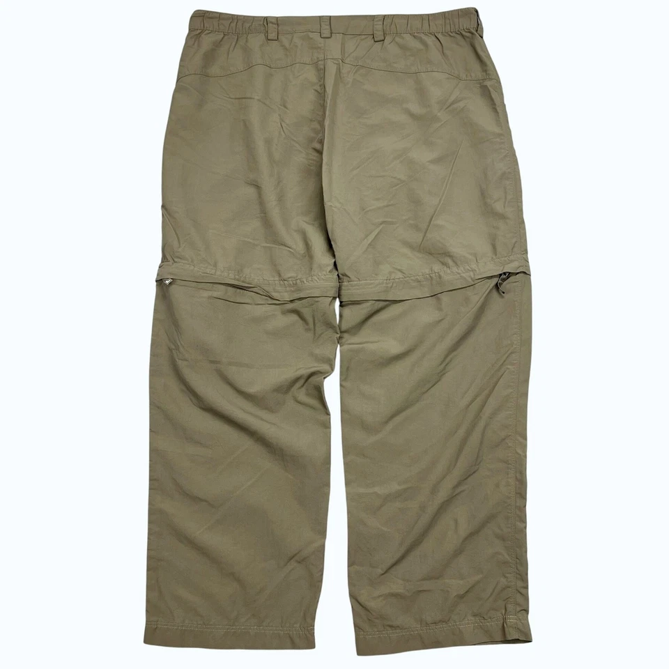 Pantalones cortos de senderismo convertibles Sierra blancos con cremallera beige para hombre XL 27 entrepierna nailon Foto 3 de 4