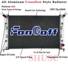 4Row Radiator For 11-19 GMC Sierra 2500 3500 HD 15-18 Chevy Silverado 3500 6.0L