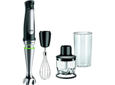 Batidora de mano - Braun Minipimer 7 MQ7025X, 1000 W, Vaso de 0.6 l, ActiveBlade