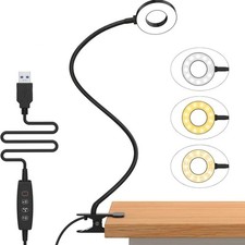 Image of 48 LED USB Clamp Clip On Flexible Desk Light Bed Reading Table Study Night Lamp