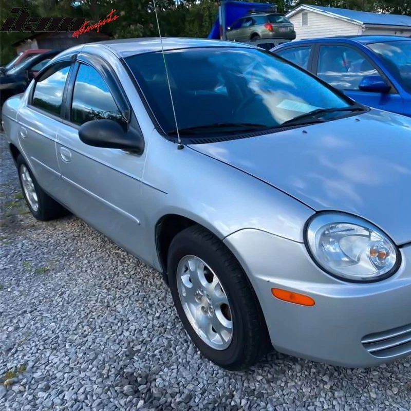 Se adapta a viseras de ventana de neón de acrílico parasol protector de lluvia deflectores de 4 piezas Dodge 00-05 Foto 3 de 4