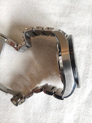 Seiko Astron SBXB051 GPS Jour Date Céramique St. Acier Blk SLV Solaire Hommes - Photo 6 sur 10