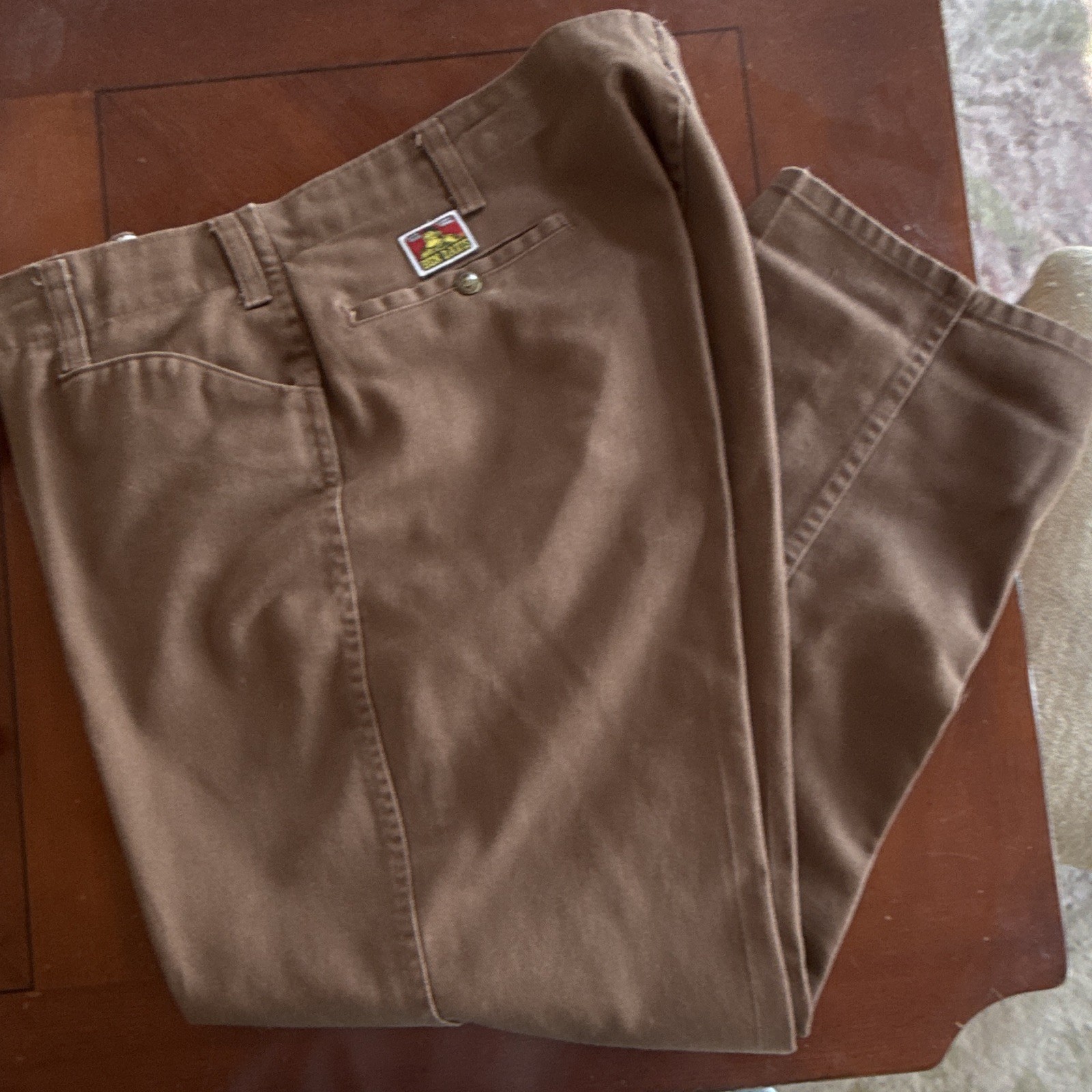 Ben Davis Original Ben's Twill Cotton Chino Pants Regular Straight Brown 44