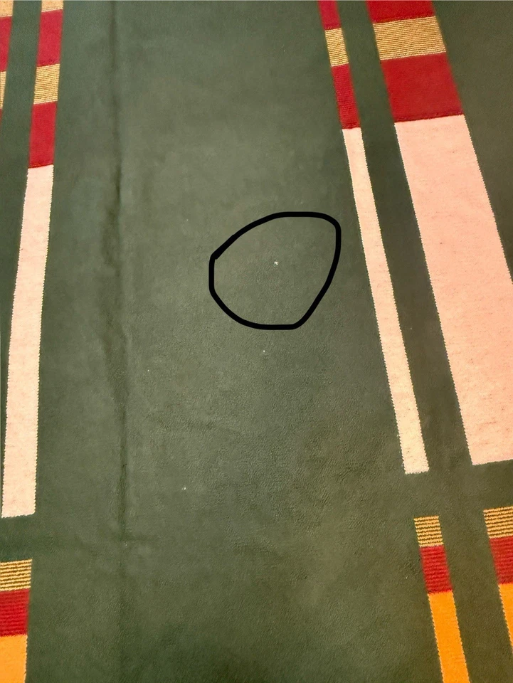 Vintage Ibena Fleece Plaid Throw Blanket 75” X 55” Reversible 2 Flaws Colorful - Image 4 of 4