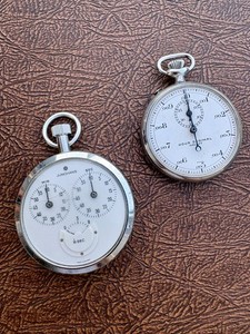 Junghans Mechanical Chronograph Gallet Hour Decimal Stopwatch Working Condition 