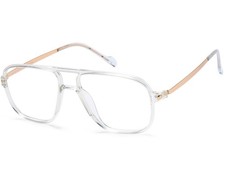CAPRI OPTICS DICAPRIO DC193 MEN'S EYEGLASSES 53-16-145 CRYSTAL/GOLD W/ SOFT CASE