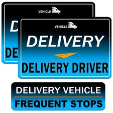 Delivery Driver Magnet for Car - 3-Pack Frequent Stops Removable Magnet Set -...
