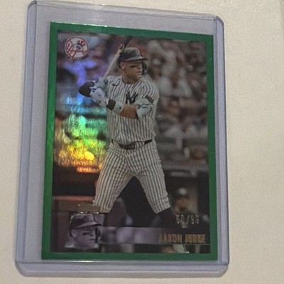 2025 Topps Archives  /99 Aaron Judge Green Foilboard New York Yankees