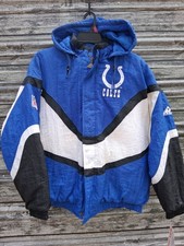 Apex One Authentic Pro Line NFL INDIANAPOLIS COLTS ICE CREAM MAN WAVE JACKET  L