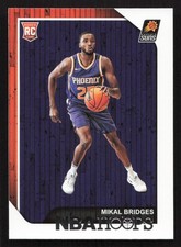 2018-19 Hoops Mikal Bridges RC Rookie #252 Card. rookie card picture