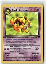 Dark Kadabra Uncommon Team Rocket 39/82 1st Edition NM on eBay