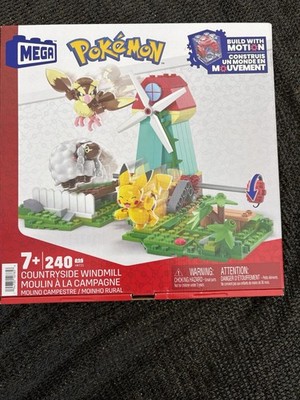 Mattel Mega Pokemon Countryside Windmill HKT21 240 Piece Building Set Complete