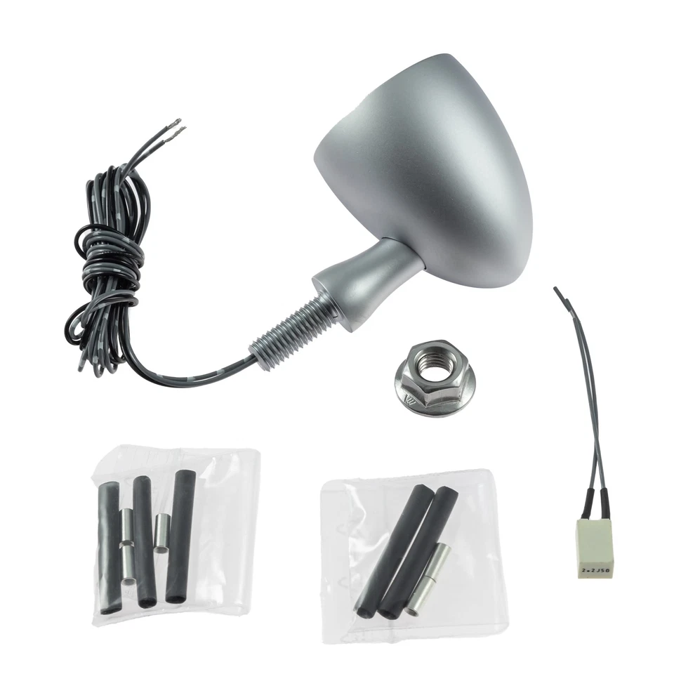 Kellermann Bullet 1000 PL white LED Blinker mit Positionslicht chrome vorne beid - Bild 3 von 3