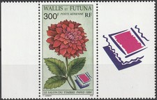 WALLIS et FUTUNA poste aérienne  182 ** MNH Salon du Timbre fleur dahlia 1994