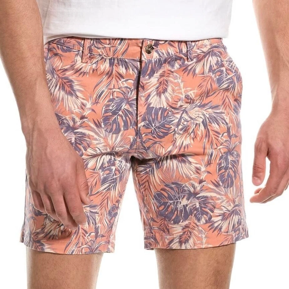 Slate & Stone Men’s Shorts 9 Inch Tropical Casual Chino Shorts for Men Size 38