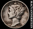 1936-S Mercury Dime- Silver- Scarce Better Date- No Reserve #K2089