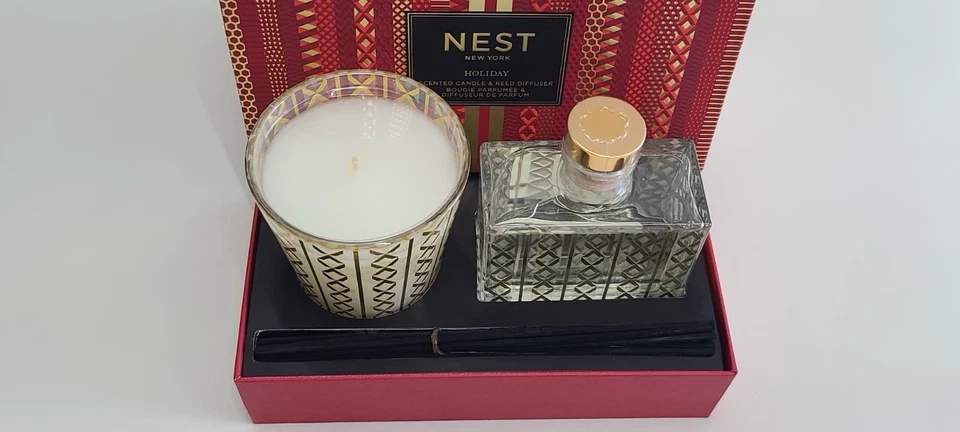 Nest New York Holiday Scented Candle & Reed Diffuser Set - Image 4 of 4