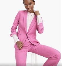 J Crew Blazer J Crew Parke Blazer Linen Blazer Women 00 Pink Blazer Jacket Women
