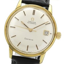 Orologio Uomo Automatico Omega Geneve 166.002 cal.565 Data Quadrante Argento_938652