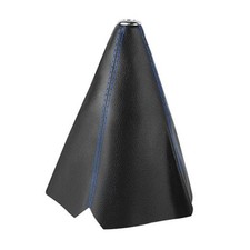 Car Shift Boot Cover, Leather Gear Shift Knob Dust Cover, Manual Blue Line