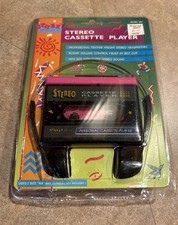 Reproductor de casete estéreo Street Beat 894 vintage años 90 con auriculares Walkman SELLADO
