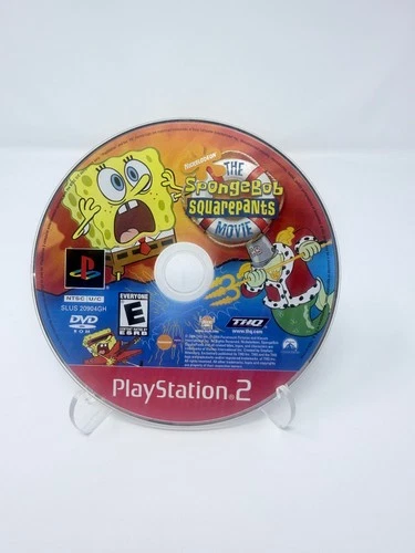 SpongeBob SquarePants Movie (Sony PlayStation 2, 2004) DISC ONLY- TESTED & WORKS