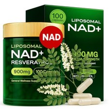 OailyMutra NAD+ Supplement – 900mg NR & Resveratrol | Vegan, Gluten-Free