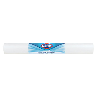 Duck Brand EasyLiner with Clorox Solid Grip Shelf Liner: 20 in. x 6 ft. (White)