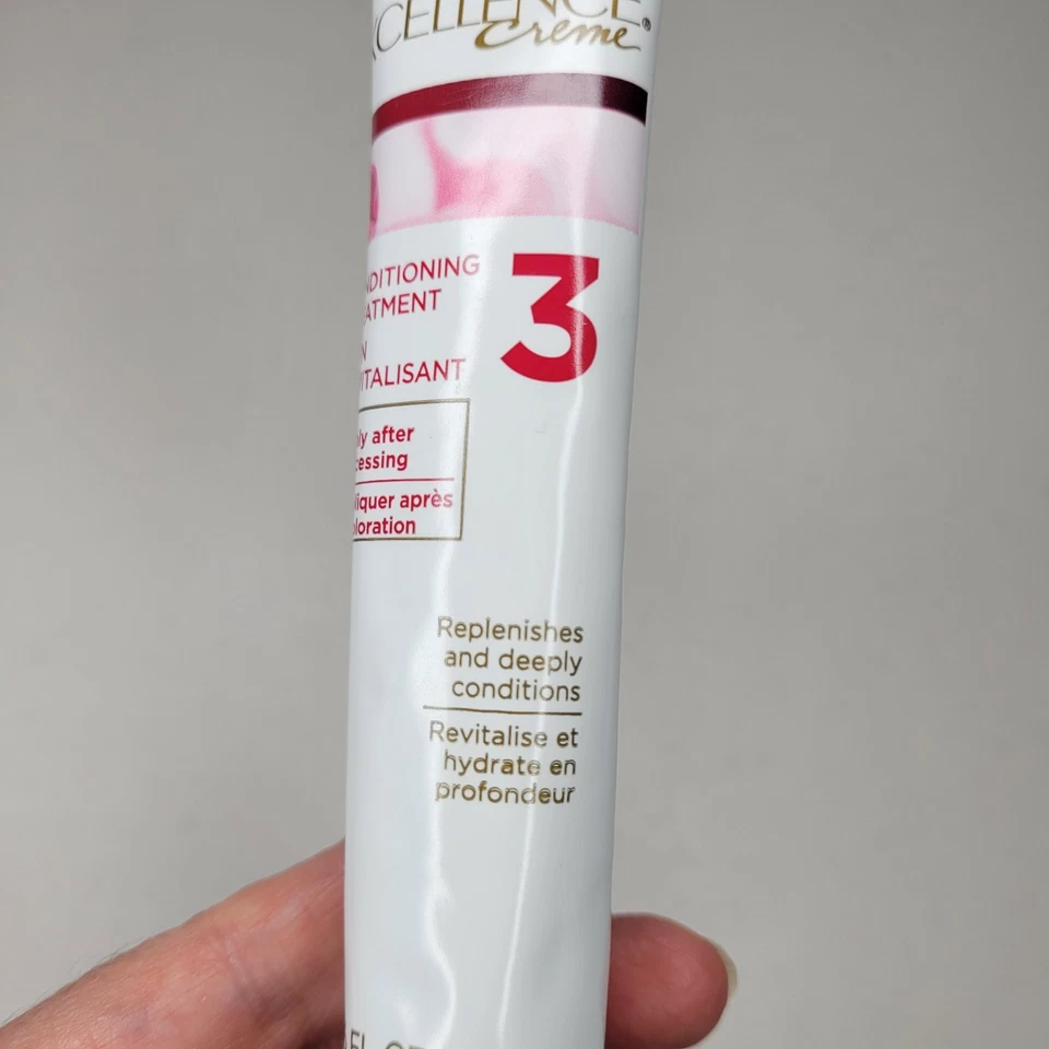 批量 3 件 欧莱雅 Excellence Creme #3 护发护发素 1.86 液量 盎司 ea — 第 3/4 张图片