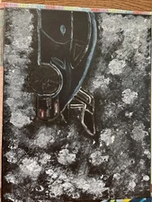 Porsche 911 GTS Original Art Painting Sport Car Side View