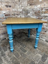 Farmhouse Pine Dining Table Square Kitchen Table 2-4 Seater 