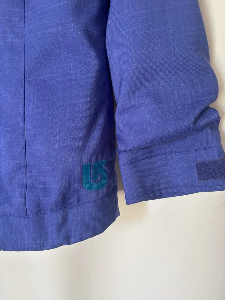 Burton Girls Jacket Medium Purple Insulated Hoodied Zip Pockets Snow Winter - Image 3 of 4