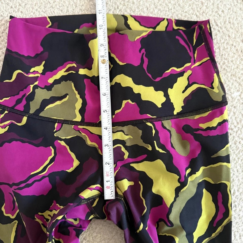 Leggings Lululemon Mujer 8 Camuflaje Boom Bloom Chartreuse Tiro Alto Ropa Activa Foto 4 de 4