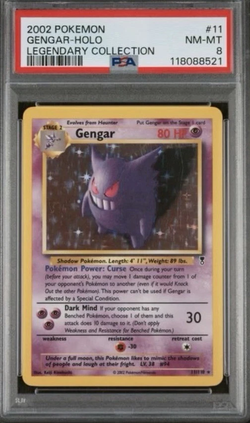 Gengar Pokémon TCG Legendary Collection Individual Collectible