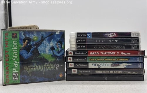 2.7LB Assorted Sony PlayStation Series 1-3 Video Games *Untested*