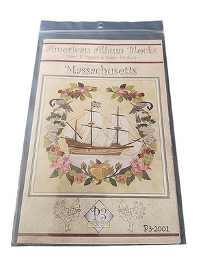 P3 Designs American Album Blocks Quilting Massachusetts Pattern Only Mayflower 