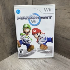 Mario Kart Wii (Nintendo Wii, 2008) Complete w/ Case, Manual & Disc - Tested!