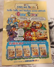 Ritaglio originale giornalino fumetto Topolino 2012 Amici del Mulino Bianco 