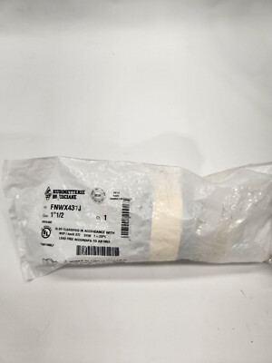 NEW FNW FNWX431J WATER SERVICE IN-LINE FORGED BRASS 1 -1/2 CHECK VALVE PRESS END